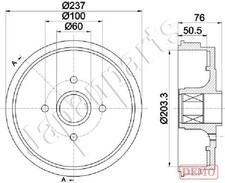 Tambour de frein Nissan NOTE
