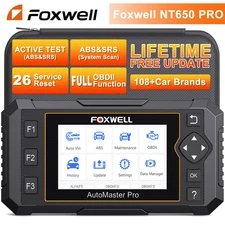 FOXWELL NT650 Pro Bidirectional Car OBD2 Scanner ABS SRS Diagnostic Reset Tool
