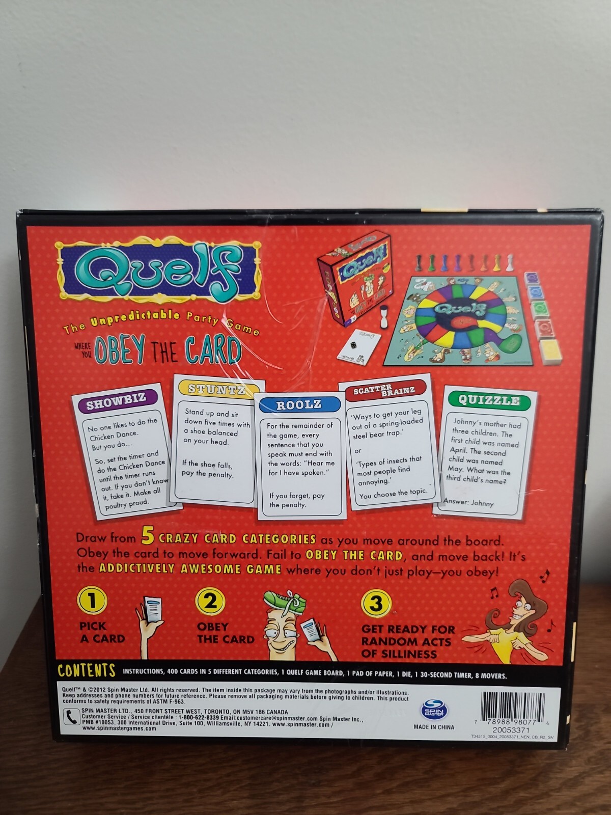 Quelf Board Game The Unpredictable Party Game Where You Obey The Card 3