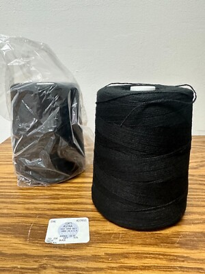 COATS Astra 100% Spun Poly BLACK THREAD TEX 210 SOFT TKT5