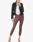 EUC Free People Faux Suede Leggings Pants Size 27 Skinny Stretch burgundy — photo 3