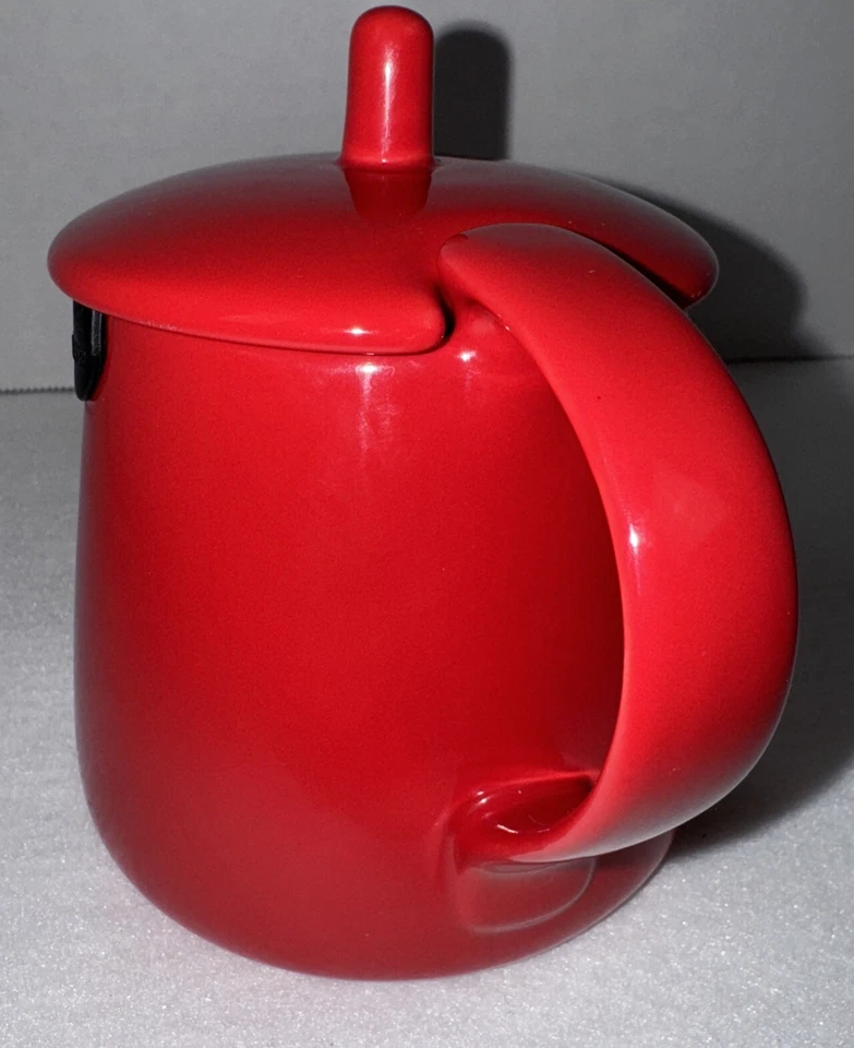 Tetera roja de cerámica de 12 onzas FORLIFE para bolsitas de té Foto 3 de 4