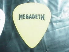 MEGADETH Logo Dave Mustaine Signature 2001 Thrash Metal Concert Tour GUITAR PICK