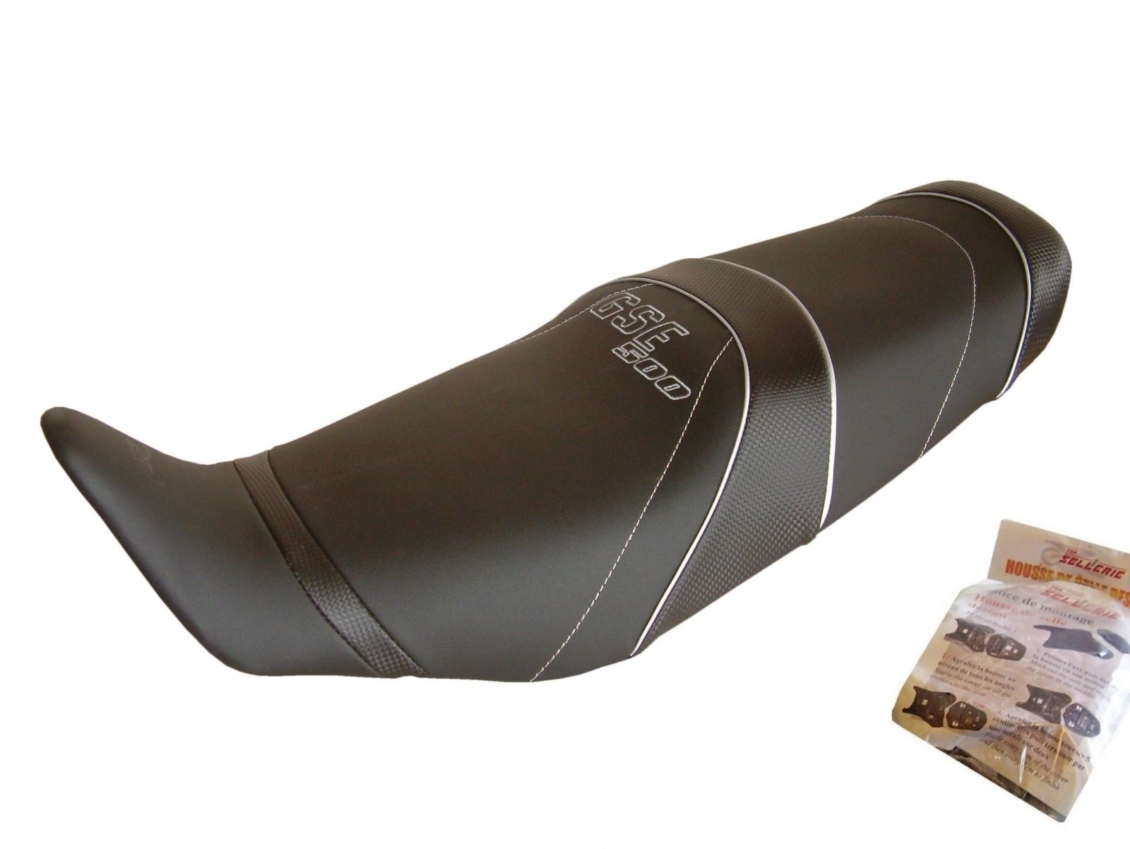 Housse de selle Suzuki GSE 500 Top Sellerie HSD240 pour moto de 1989 à 2001