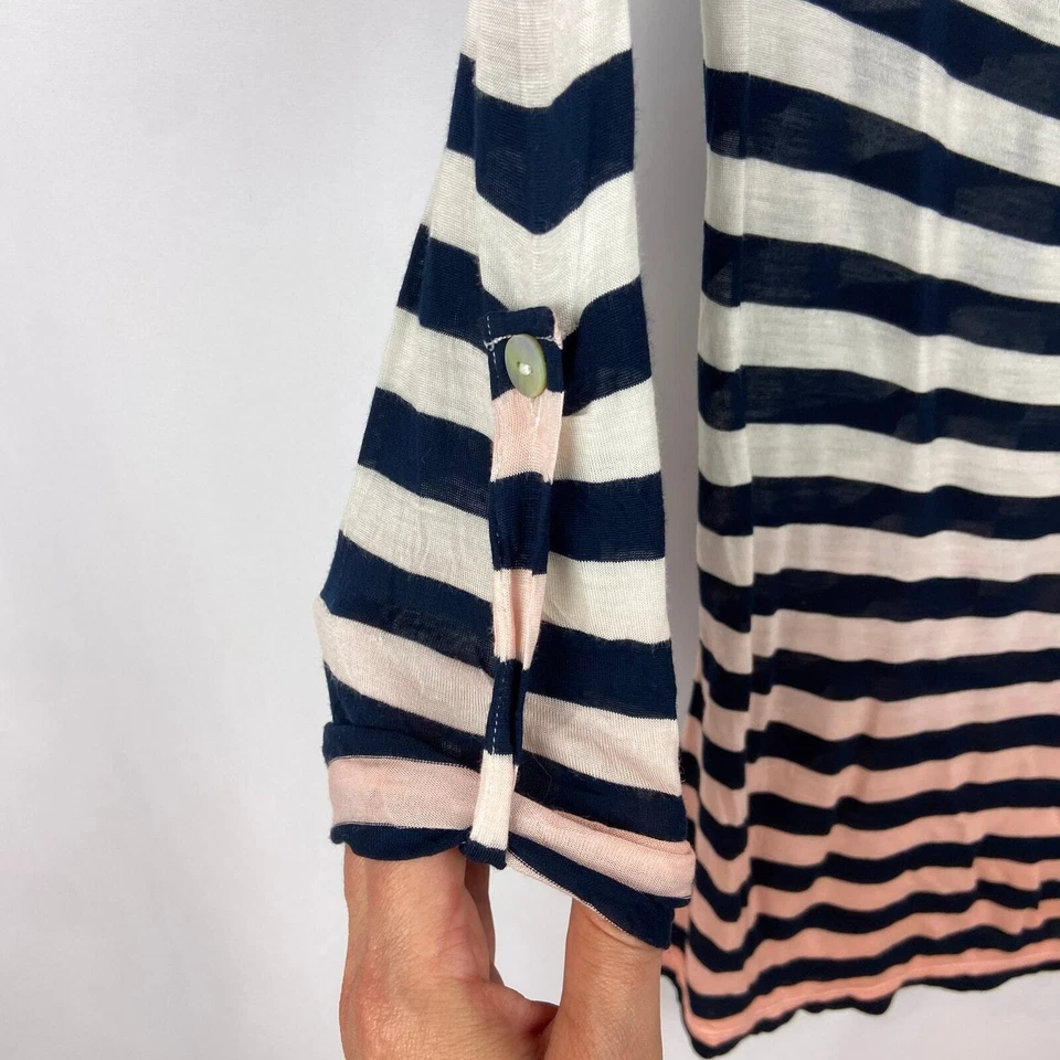 Camiseta Charlotte Tarantola Dip Dye Talla S Azul Marino Ombre Cápsula Preparación Costera Foto 4 de 4