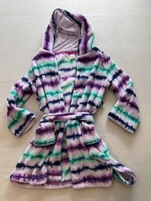 Cat  Jack Sleepwear Robes Girls Small Multicolor Hooded Long Sleeve Belted