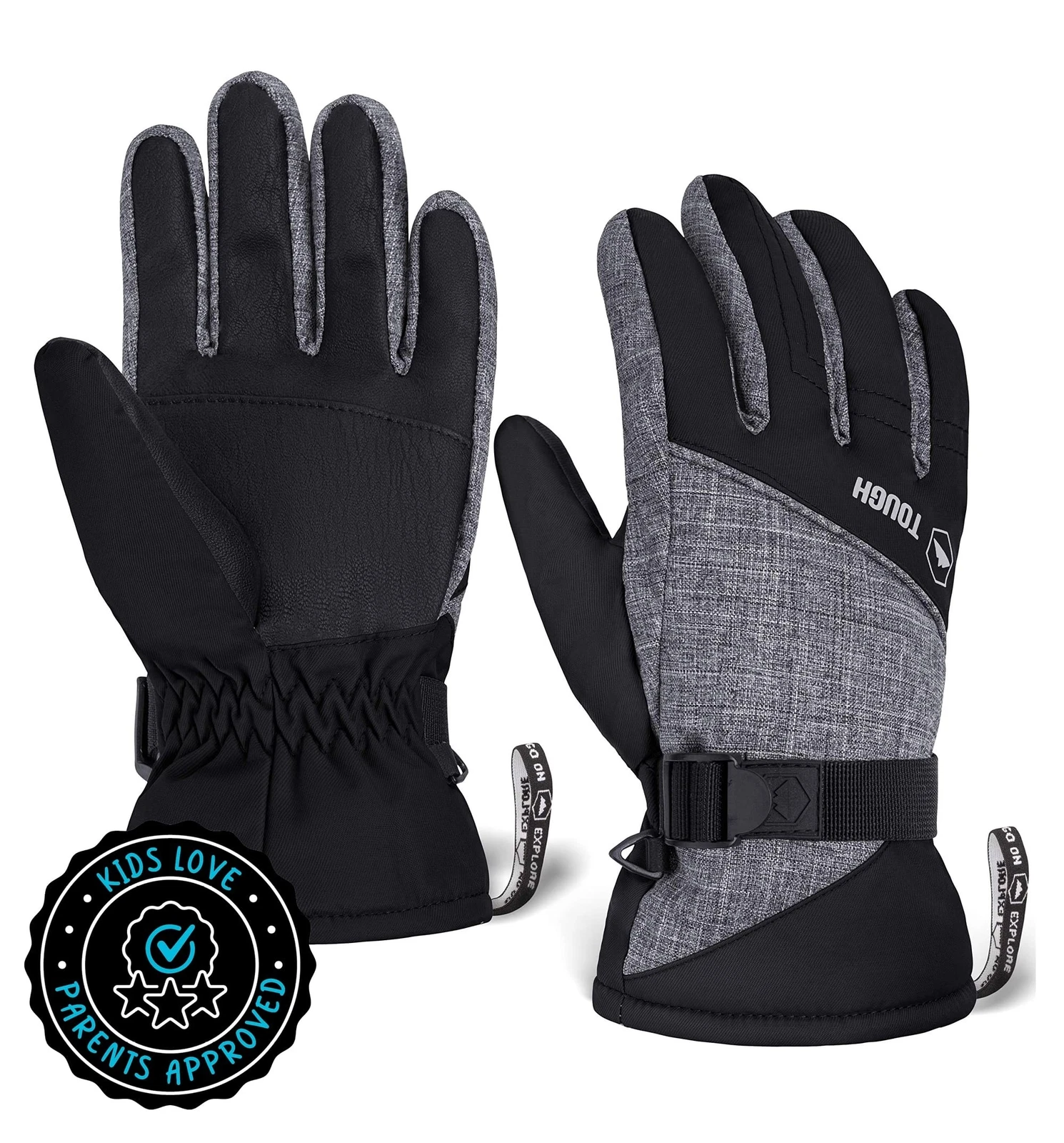 Kids Winter Gloves - Snow & Ski Waterproof Youth Gloves for Boys & Girls - In...