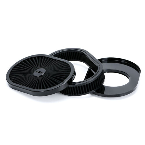 12''x2'' Washable Oval Filter Flow Air Cleaner Fit 5-1/8" Opening Carbs Inlet - Picture 8 of 12