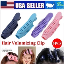 2/4Pcs Natural Fluffy Hair Root Clips Volumizing Curler Roller Styling Wave Tool