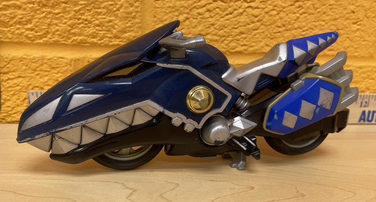 Power Rangers Dino Thunder Blue Raptor Cycle Bandai 12” Large