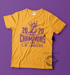 2020 Nba Champions Los Angeles Lakers T Shirt Design Adult Sm 3xl Ebay