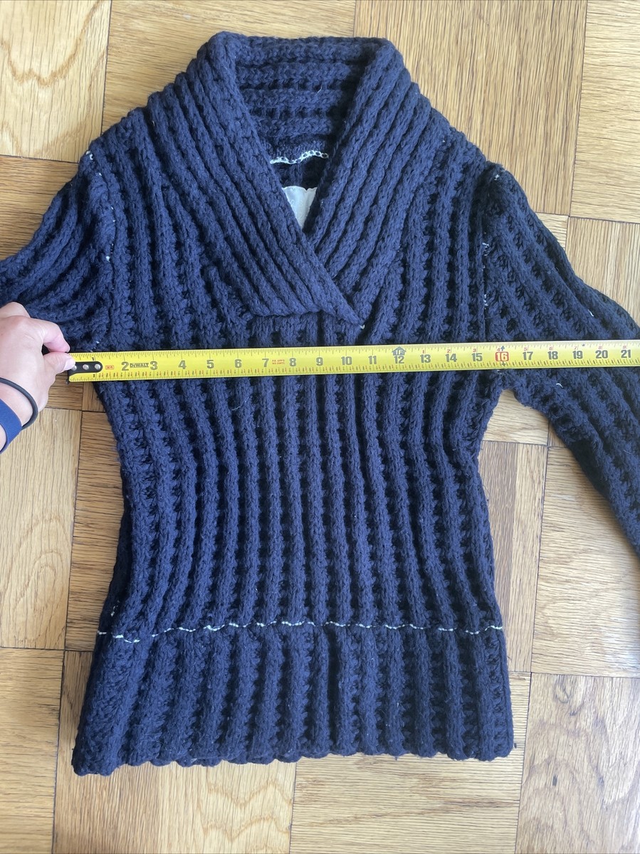 Maison Martin Margiela x H&M Navy Blue 100% Wool Sweater Maison Martin Margiela x H&M Navy Blue 100% Wool Sweater
