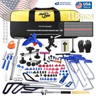 118pcs Paintless Dent Removal Rods Stainless Steel Rod Tool Dent Repair Kit PDR