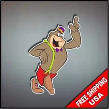 Magilla Gorilla Cartoon Vinyl Decal 80's Nostalgic 6" x 4" Car Locker