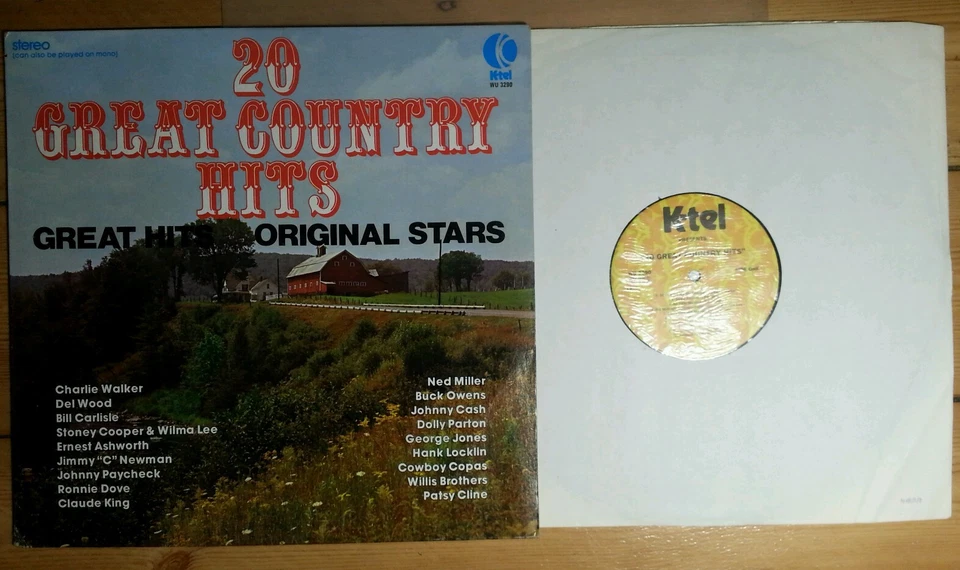 v/a 20 GREAT COUNTRY HITS LP | EX / EX | 1976 K-Tel Records WU3290 USA western - Bild 2 von 3