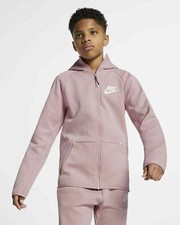 NIKE TECH FLEECE OLDER KIDS HOODIE SIZE XS 122-128CM)6-8YEARS (AR4020 516)PURPLE