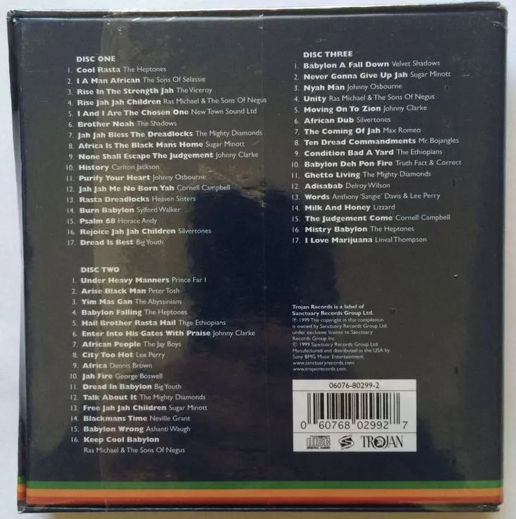 'Trojan ROOTS Box Set' Limited Edition 3CD Roots Reggae