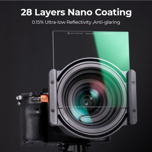 K&F Concept 100*100*2mm Square Black-mist 1/2Filter Soft Diffusion Nano Coating - Picture 3 of 9