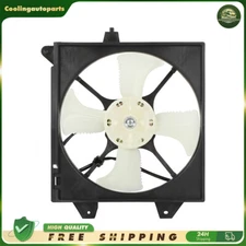620311 For 2002-07 Mitsubishi Lancer 2.0L L4 A/C Condenser Cooling Fan Assembly