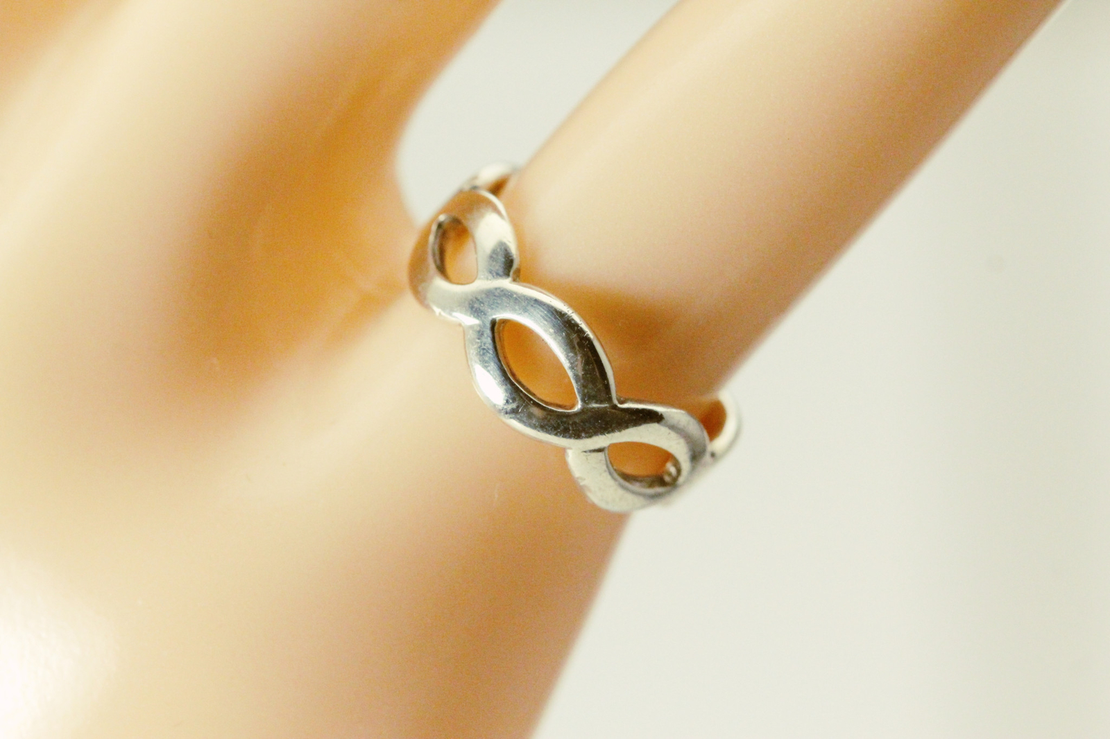 Infinity Design Adjustable Size 925 Sterling Silv… - image 1