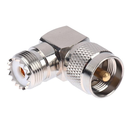 UHF Male PL-259 PL259 to UHF Female SO-239 SO239 Angle 90 RF Adapter connect _xa