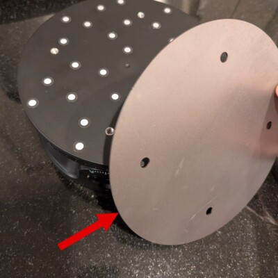 Turntable Topper, fits Revopoint Dual-Axis Turntable, unpainted, Includes Tape