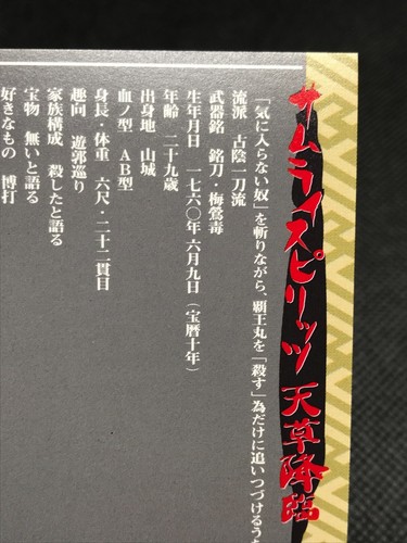 Juego de cartas coleccionables Genjuro Kibagam SAMURAI SNIRITS SNK raro hecho en JAPÓN 1997 - Imagen 11 de 12