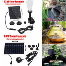 Solar Power Fountain Submersible Floating Water Pump Bird Bath Pond Garden Decor