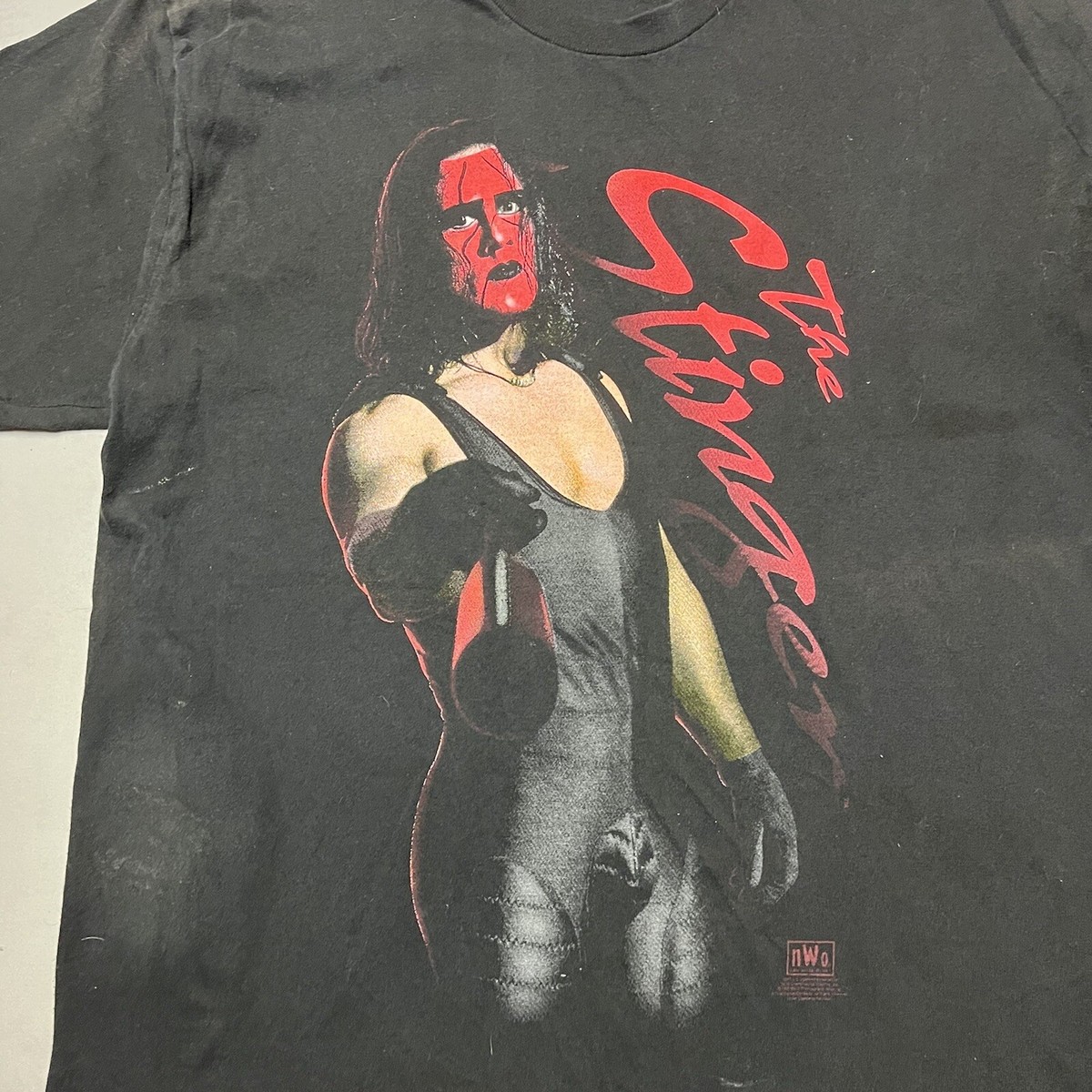 Vintage 90s Sting NWO WCW Wrestling Tee T Shirt Sunfaded 2XL