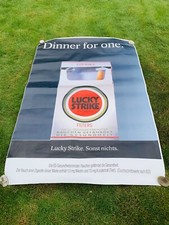 Dinner For One Lucky Strike Werbeplakat Postet ca. B118 Cm H170cm