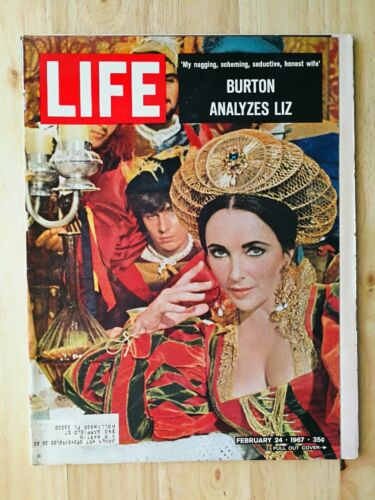 Life Magazine 24 lutego 1967 - Richard Burton Analysis Elizabeth Taylor - F2 - Zdjęcie 1 z 2