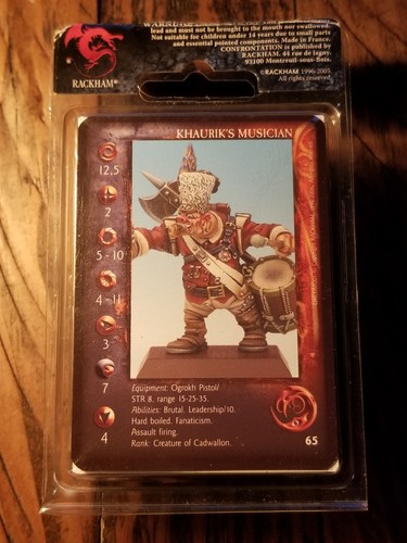 NEW Sealed Rackham Confrontation KHAURIKS MUSICIAN UKCDMU01 METAL LTD RARE OOP - Picture 2 of 8