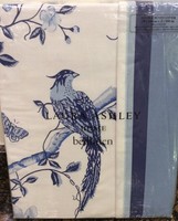 Laura Ashley Summer Palace Double Bed Duvet Cover In Royal Blue Laura Ashley Summer Palace Double Bed Duvet Cover In Royal Blue
