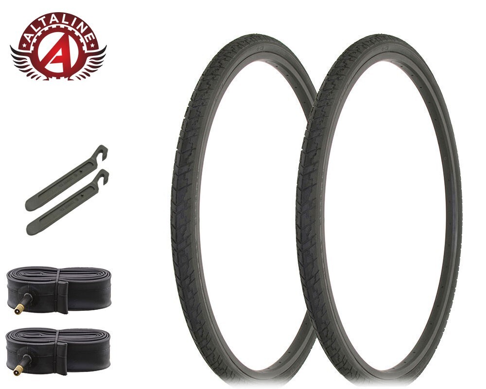 ALTALINE BICYCLE TIRES 26 x 1-3/8 BLACK, WHITEWALL, OR GUMWALL 6pc SET. ISO 590