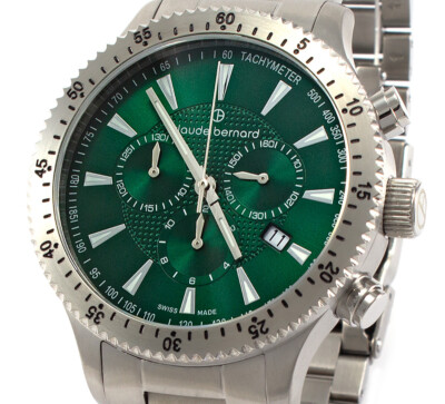 Claude Bernard by Edox - Classic Chronograph Herren Uhr Armbanduhr Edelstahl