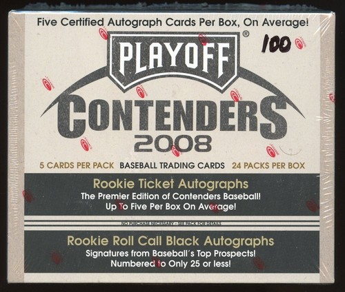 Hobby Box — 2008 Playoff Contenders baseball card