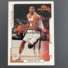 Rasheed Wallace 2000-01 Upper Deck MVP Card #143 NBA Portland Trail Blazers