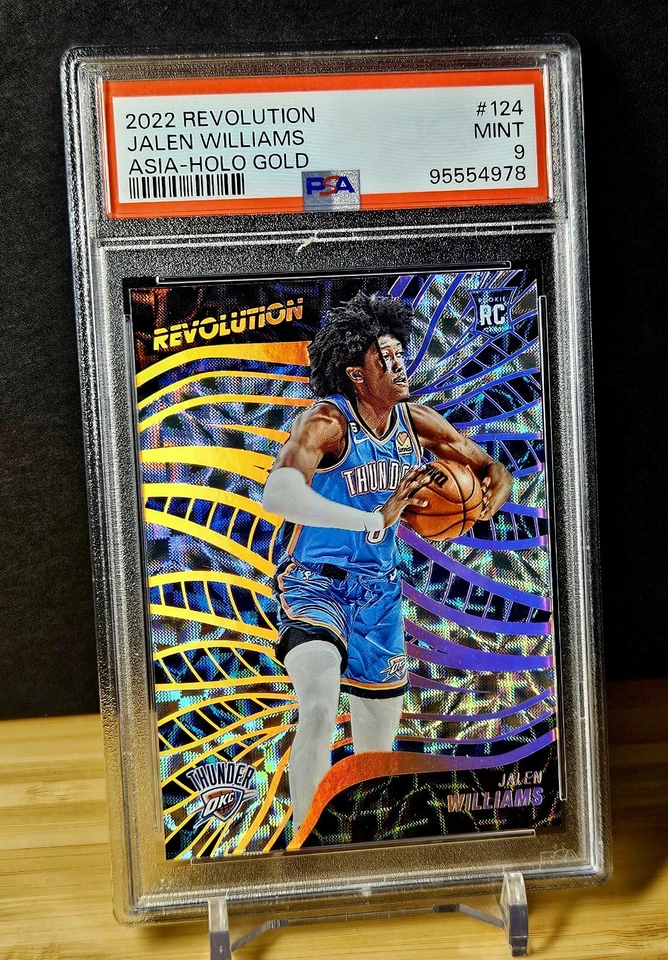 2022 Jalen Williams Panini Revolution Holo Gold Prizm /10 Rookie Asia PSA 9 RC - Image 4 of 4