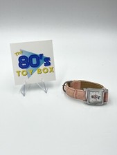 Vintage Disney Minnie Mouse Pink Leather Watch Not Tested