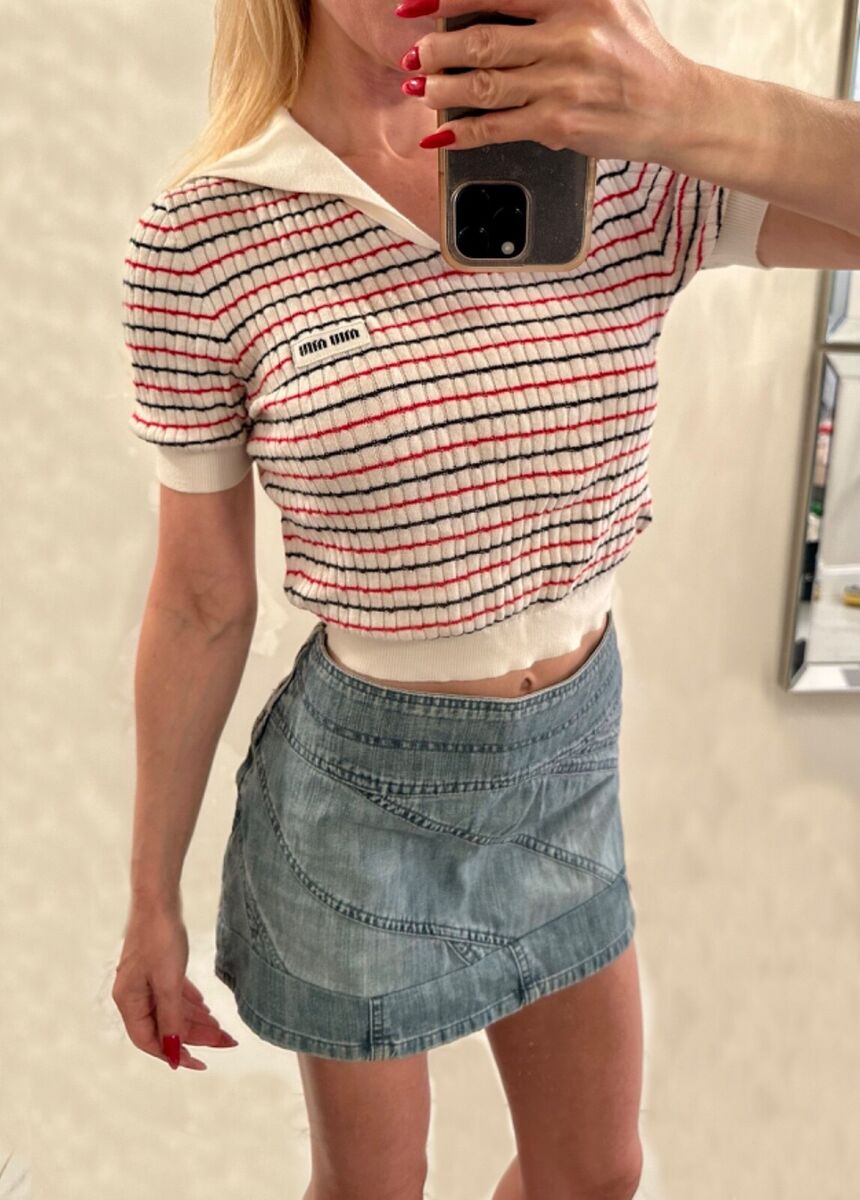 Vintage Miu Miu Denim Mini Skirt Size 38 | eBay Vintage Miu Miu Denim Mini Skirt Size 38 | eBay