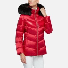 Geox Women's Jacy Mid Parka - Ribbon Red - Uk 14/it 48 - Bnwt