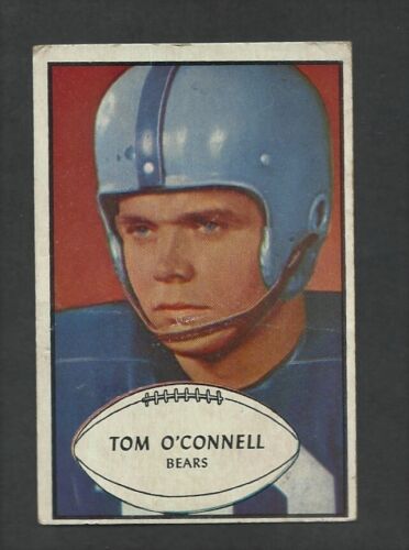 TOM O'CONNELL ROOKIE  1953 BOWMAN #42 FAIR  CREASES - Photo 1/2