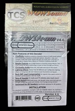 New TCS DCC 1516 WOW101 Steam Sound Decoder V4.6 Train Control Systems  $5 Offer