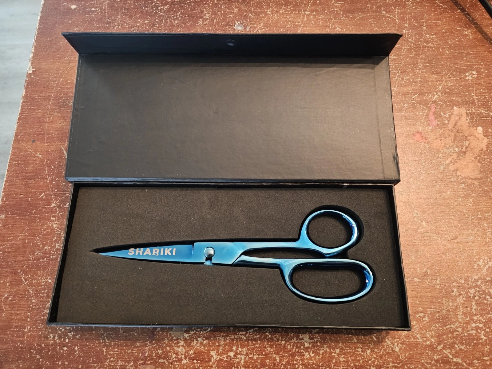 Famore Shariki Kitchen Shears Blue Anadized New In Original Box