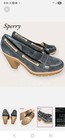 Sperry Darlington Black Suede 4-in Heel        Size 8.5                    — photo 1