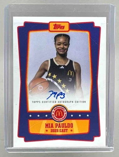 Mia Pauldo 2025 Topps Chrome McDonald's All-American #EA-MP Event Auto
