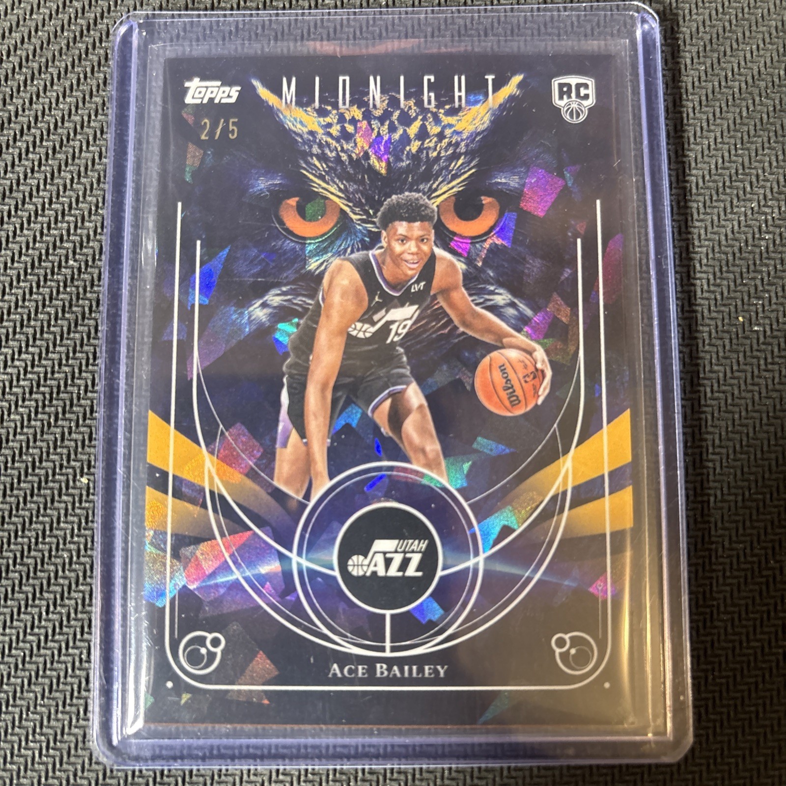2025-26 Topps Midnight - Night Owls Ace Bailey #NO-20 Daybreak /5 (RC)