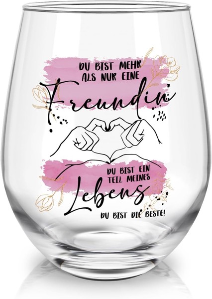 Weinglas Geschenk FüR Beste Freundin 17Oz Geburtstag Weihnachten Frauen-image