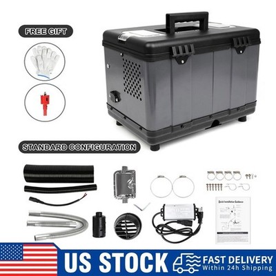 Diesel Air Heater W/ bluetooth & 110V AC Adapter For Car RV Tent 5-8KW 12V/24v