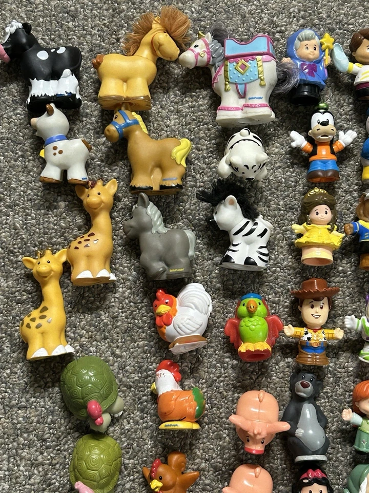 Fisher Price Little People Lot 229 Disney DC Zoo Animals Frozen Barbie Alphabet - Image 2 of 4